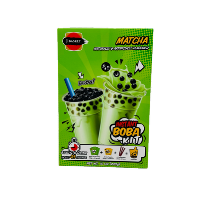 J-Basket Instant Boba Kit (Matcha Naturally & Artificially Flavored)